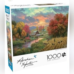 Abraham Hunter 1000-Piece Country Landscape Puzzle - Autumn Colors